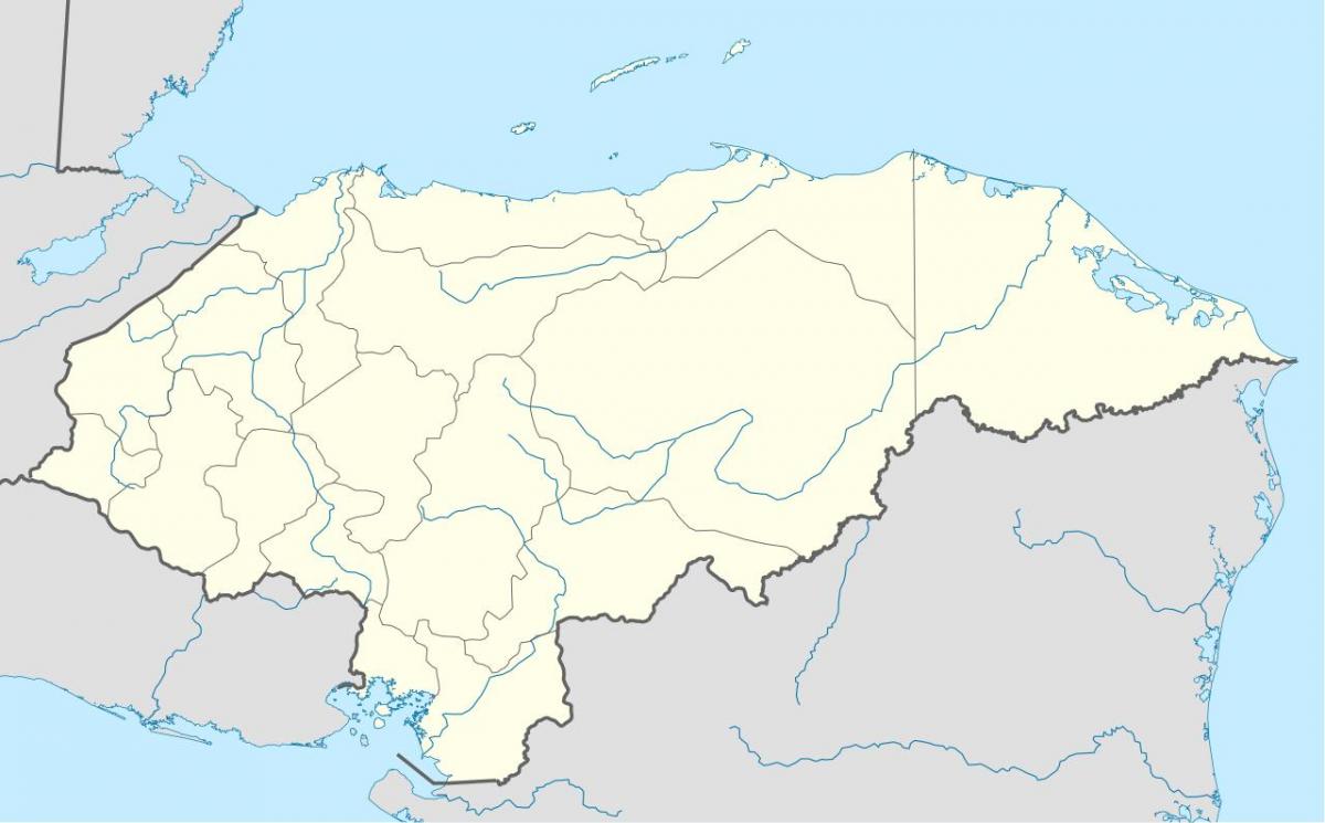 kaart van Honduras