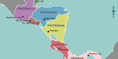 Kaart van Honduras kaart van centraal-amerika
