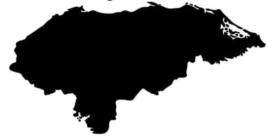 Kaart van Honduras kaart vector